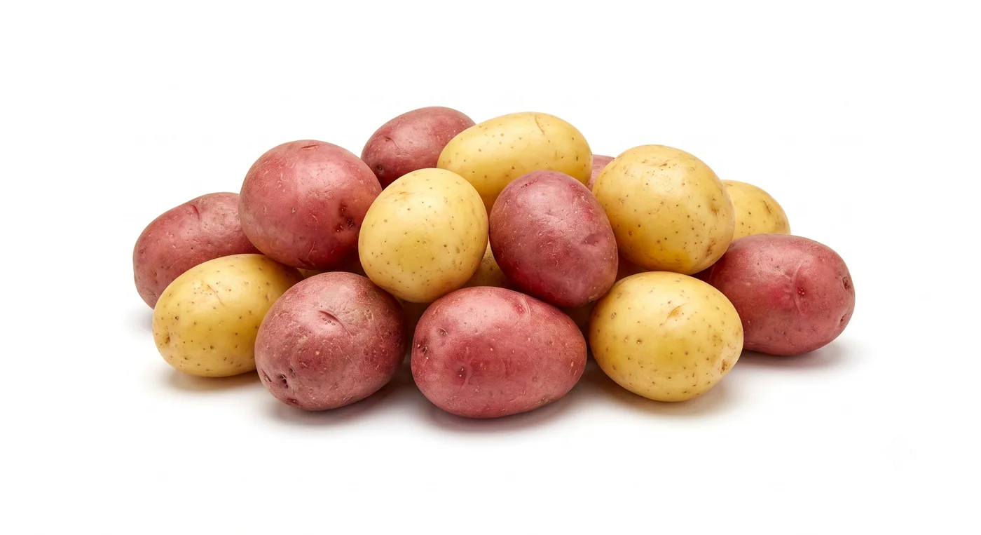 Red and yellow creamer potatoes